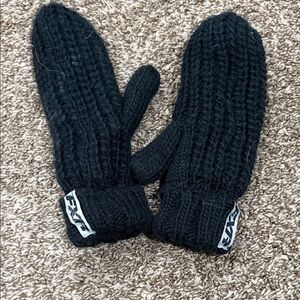 FXR Black Knit Mittens